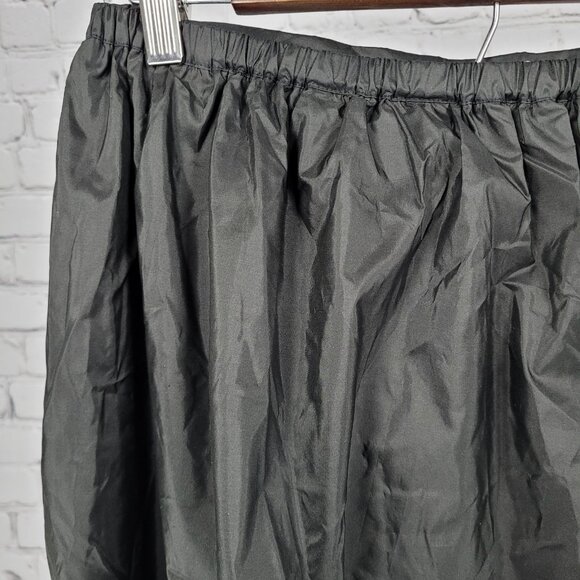 Valerie Stevens Black 100% Silk Pleated Elastic Waist Full Tulle Skirt Medium M - Picture 12 of 14